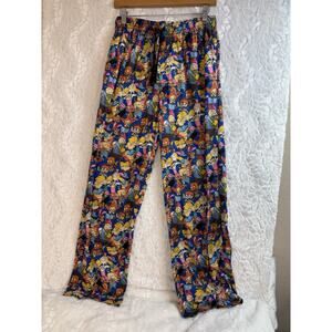 Nicktoons Adult Unisex Small PJ Lounge Pants w Pockets Arnold Ren Stimpy Rugrats